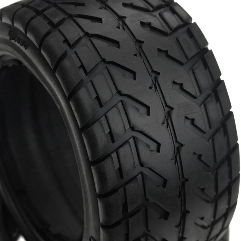 FLMLF RC High Simulation with Fabric Rear Onroad Tires (Set of 2PCS) for 1:5 Scale RC HPI ROFUN ROVAN Kingmotor Baja 5B SS - Image 5